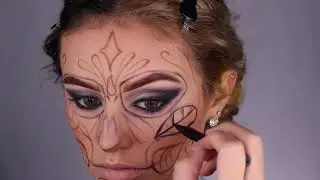 Halloween Full Face Crystal Skull Look ✨