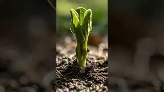 Realistic Time-Lapse of a Plant Growing from Soil 🌱