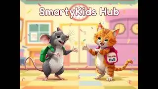 चुहे राजा और जंगल के दोस्त !! KIDS SONG!! #smartykidshub #animaldanceparty #kids