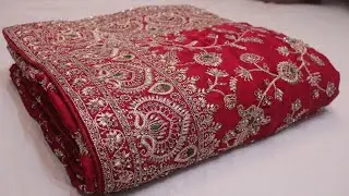 ARNG-4396 &ldquo;The Raspberry Sorbet&rdquo; Premium Designer Saree||Satin Fabric||Zari||Crystals||Resham