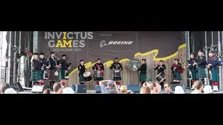Invictus Games 2023 - Canadian Pipe Bands performance