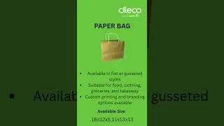 Paper Bag with Handle &ndash; Eco-Friendly & Durable