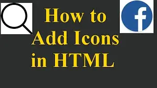 How to add icons/ social media icons in HTML css