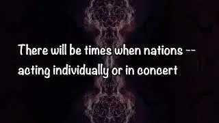 Barack Obama - Nobel speech 2009 - The instruments of war