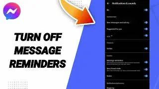 How To Turn Off Message Reminders On Facebook Messenger App 2025