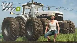ABRINDO CAMPOS NA CHUVA - FARMING SIMULATOR 25 #56