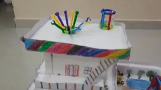 how to create the house with tharmacoal( children's creativity)