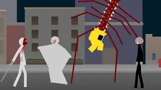 The Child Vs The Fencer Vs The Impostor Vs The Man With The Upside Down Face (Stick Nodes)