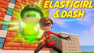 Elastigirl vs Baby Jack Jack | Mrs Incredible vs Green Goblin | Superheroes | Disney Infinity