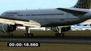Boeing 757 landing Edinburgh airport