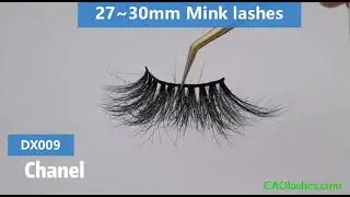 28mm 3D Mink Eyelashes DX009 mink lashes bulk vendor GAOlashes