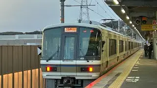 【221系6両もLED化‼️】JR奈良線221系NC608 Dみやこ路快速 京都行き到着シーン@六地蔵