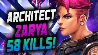 Architect - Zarya Meta! 58 ELIMS! [ OVERWATCH SEASON 13 TOP 500 ]