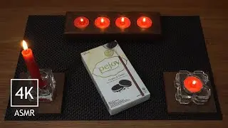 4K ASMR・Unboxing & Eating・Glico Pejoy Cookies & Cream