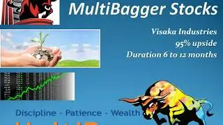 Multibagger Stocks - Visaka Industries  - 95% - duration 6 to 12 months !!!