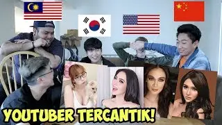 REAKSI COWOK GANTENG LUAR NEGERI LIAT YOUTUBER & AKTRIS INDONESIA! (LUCINTA LUNA, KIMI HIME, DLL)