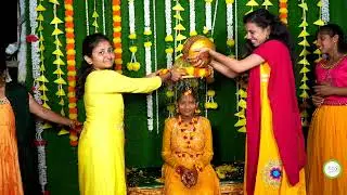 Yakshitha  Half Saree Haldi  //2025