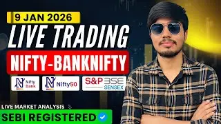 &diams;️Nifty & Bank Nifty Live Analysis Today | 9th Jan 2026 | Intraday Market Outlook, Key Levels- Live