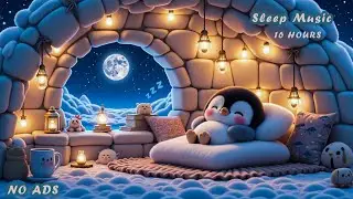 Cozy Penguin Sleeping in an Igloo ⛄❄ | Relaxing Piano & Snow Sounds