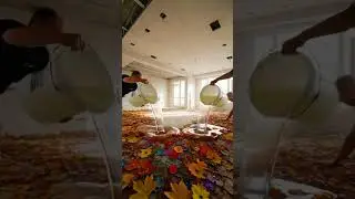 The Most Unique Epoxy Floor I've Ever Built 🌸 #flooring #design #transformation