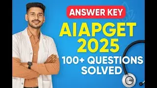 AIAPGET 2025 Answer Key 🔥 100+ Questions Solved with Explanation | Dr Utkarsh Bhurle