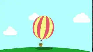 Hot Air Balloon - Motion Graphics - 2d animation