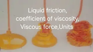 AT Physics(বাংলা)(XI):Liquid friction, Coefficient of Viscosity, Viscous force, Units