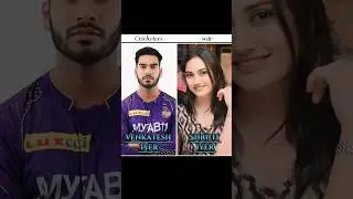 KKR squad 2025 and his wife with their real name #kkr #cricket