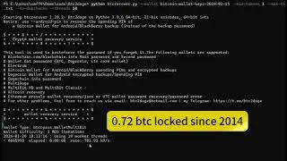 How to recover bitcoin-wallet-keys backup: 0.72 BTC recovered