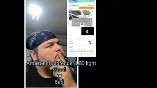 Electra glide LED front fender tip light install and review
