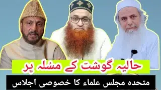 Muttahida Majlis-e-Ulama Meeting | Mufti Nazir Ahmad Qasmi&rsquo;s Important Discussion on Meat Issue