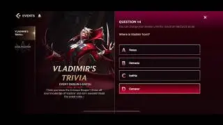 League of Legends: Wild Rift - Vladimir Trivia Answers! All 6 Questions