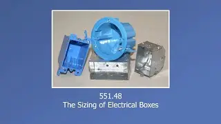 The Sizing of Electrical Boxes