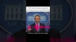 Obama&rsquo;s on board. Z.M News isn&rsquo;t just a reel, it&rsquo;s a movement. Make News Great Again. #newsupdate