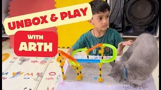 Marble Run Toy Unboxing & Setup | Fun Marble Race Game for Kids | Learning with Toys & Playtime