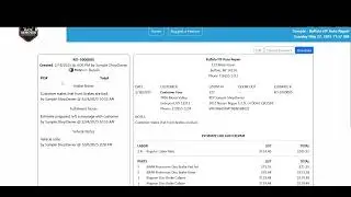 Converting an Estimate or Repair Order to an Invoice