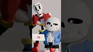 Sans gets an invitation #papyrus #undertale #sans #fortnite