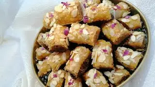 المحنشة باللوز مقلي😋 هماوية للمناسبات👌شاربة العسل معلكة ومقرمشة😮الكمية والثمن💰