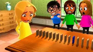 Wii Party U Minigames - Robin Vs John Vs YuyaVs Elena (Hardest Difficulty)