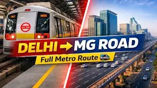 New Delhi Metro &rarr; MG Road Metro | Full Route Video