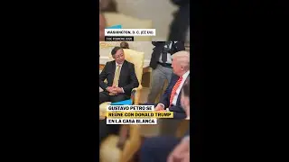 GUSTAVO PETRO se re&uacute;ne con DONALD TRUMP en la CASA BLANCA #shorts