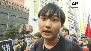 Protest over Chinese law intervention