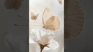 🌿✨ AI Aesthetic Nature | Ethereal Butterflies Cinematic Visuals 🤍