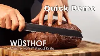 WUSTHOF Creme Ikon 9 Inch Bread Knife - Quick Demo