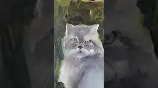 Как рисовать кота маслом.Художник Макс Скоблинский
