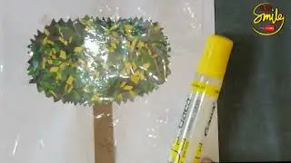 how to make paper tree|| DIY craft || tree craft ||amsmile