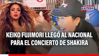🔴🔵Keiko Fujimori llegó al Estadio Nacional para el concierto de Shakira y reveló su canción favorita