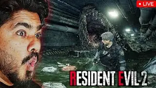 THIS MONSTER CAME OUT OF THE SEWER 😱 | Resident Evil 2 LIVE
