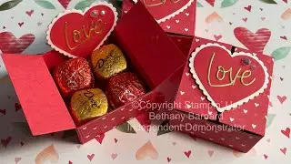 Stampin&rsquo; Up! Heart punch pack for a chocolate box country floral Lane DSP, Stamping in the Barnyard