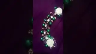 How to make easy bracelet 💫#tiaraa#diy #clayjewelrymaking # #music